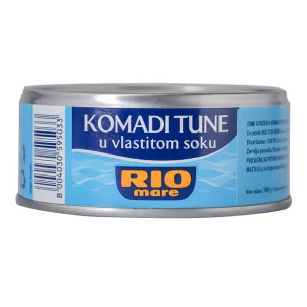 Tuna RIO MARE u vlastitom soku 160g 0
