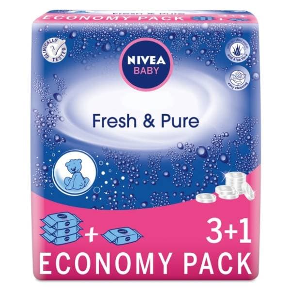 Vlažne maramice NIVEA Baby pure 4x63kom 0