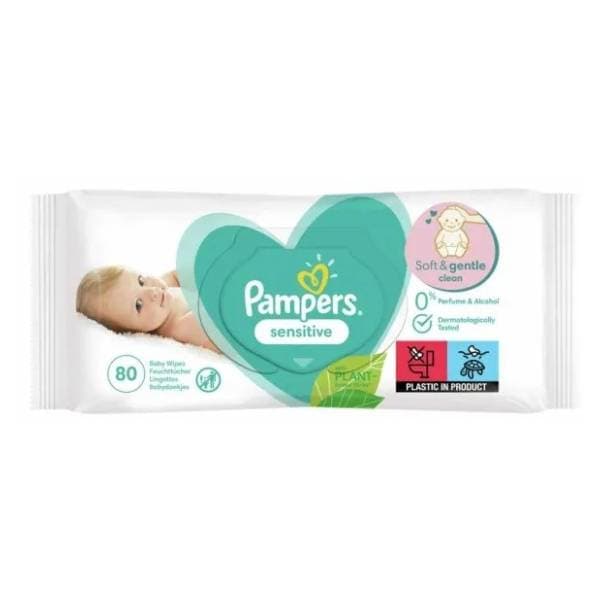 Vlažne maramice PAMPERS sensitive 80kom 0