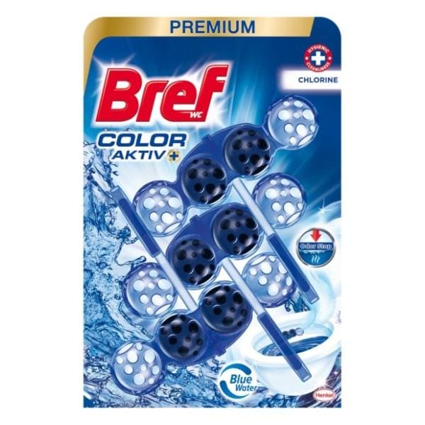 WC osvježivač BREF Color aktiv Chlorine 3x50g 0