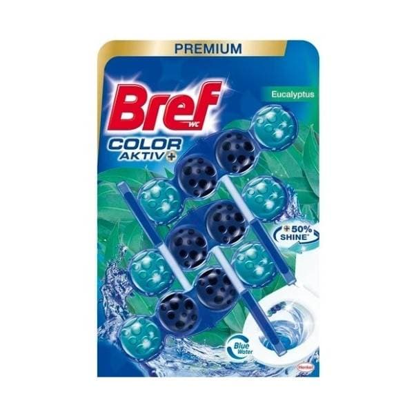 WC osvježivač BREF Color aktiv Eucalyptus 3x50g 0