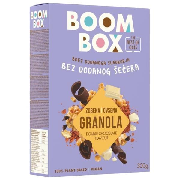 BOOM BOX zobena granola double čokolada 300g 0
