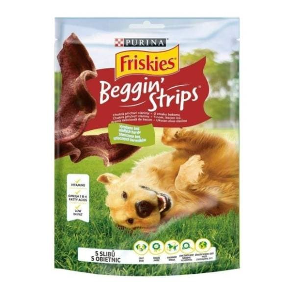 FRISKIES Poslastice za pse Beggin Strips 150g 0