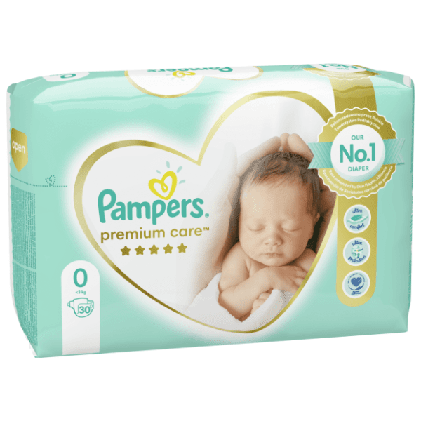 PAMPERS pelene Premium care 0 30kom 0