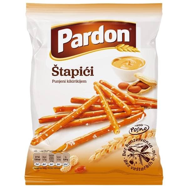 PARDON štapići kikiriki 100g Marbo 0