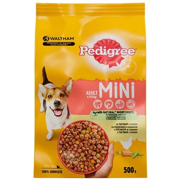 PEDIGREE Briketi Mini perad i povrće 500g 0