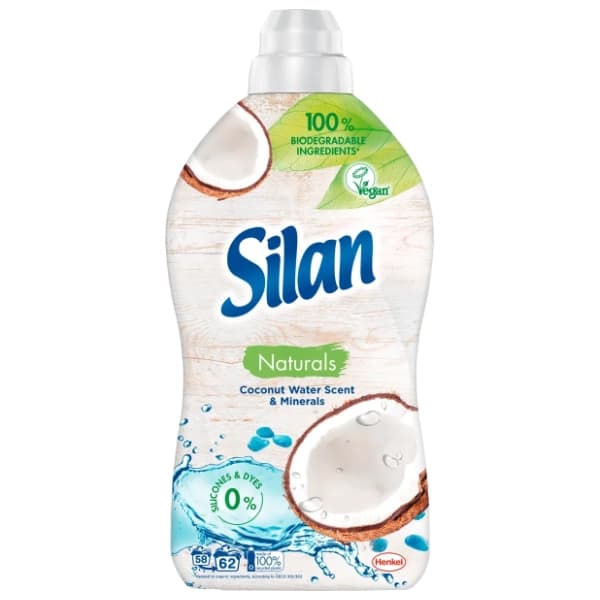 SILAN Coconut water & minerals omekšivač 62 pranja (1,364l) 0