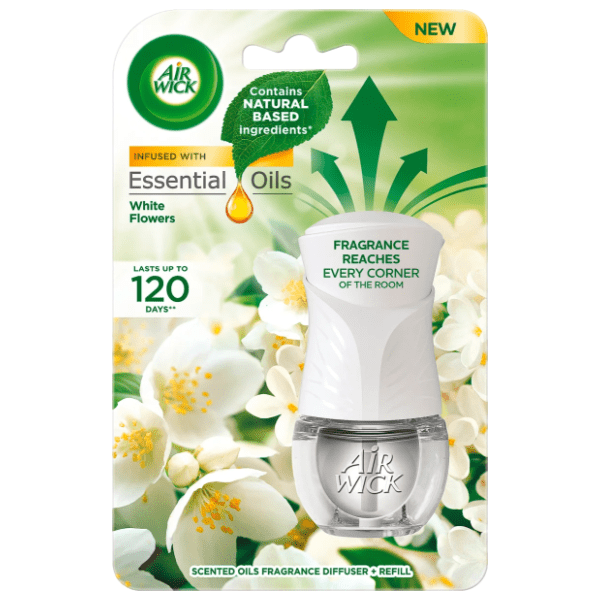 AIR WICK električni osvježivač white flowers 19ml 0