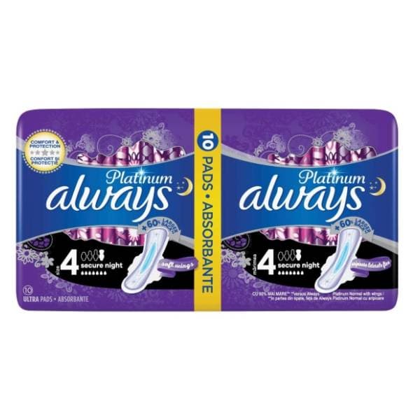 ALWAYS Platinum ulošci Secure night size 4 10kom 0