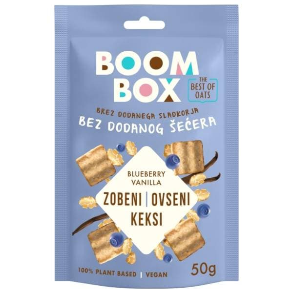 BOOM BOX zobeni keks borovnica vanilija 50g 0