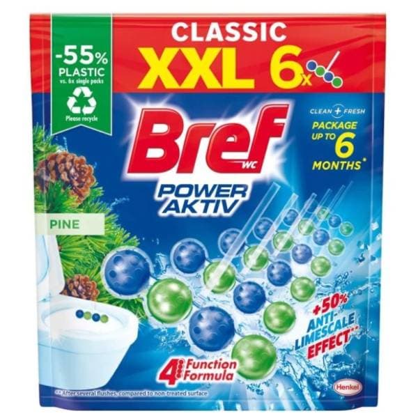 BREF WC osvježivač pine 6x50g 0