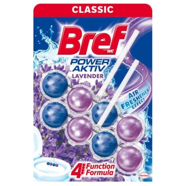 BREF WC osvježivač power active lavender 2x50g 0