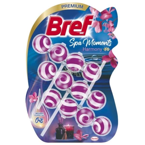 BREF WC osvježivač spa moments harmony 3x50g 0