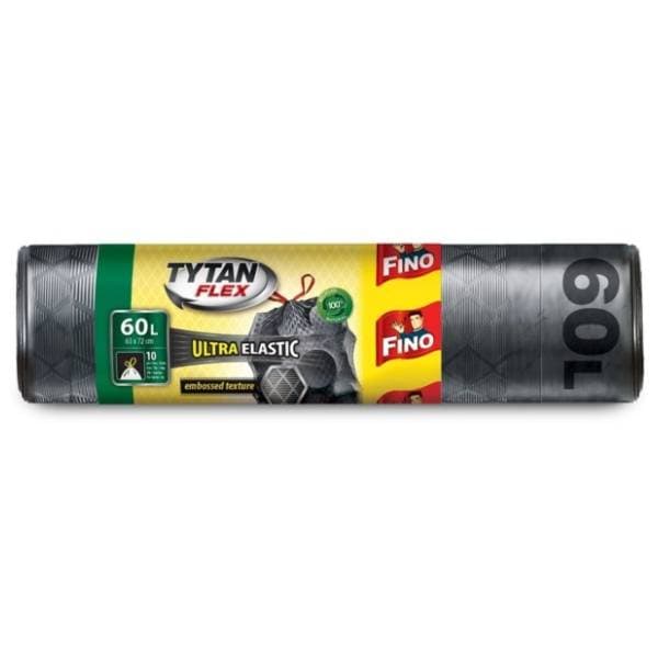 FINO vreće za smeće s trakom elastične 60l 10kom 0