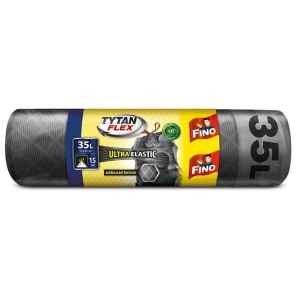 FINO vrećice za smeće s trakicom elastične 35l 15kom 0