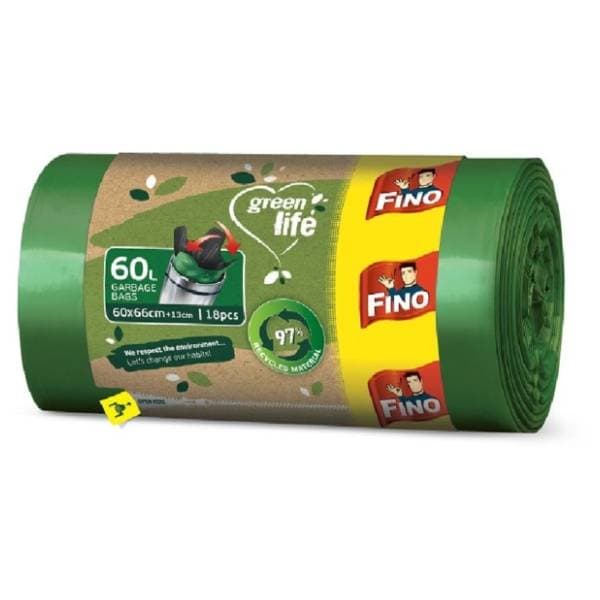 FINO vreće za smeće Green life 60l 18kom 0