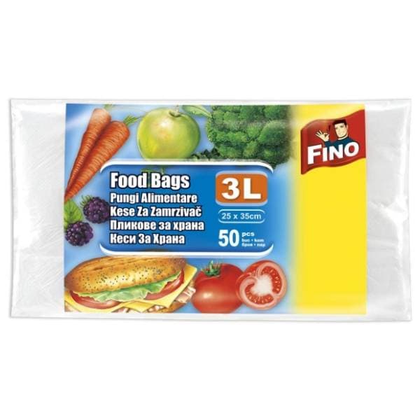 FINO vrećice za zamrzivač 3l 50kom 0