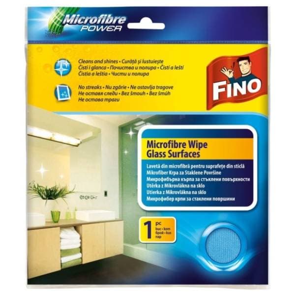 FINO mikrofiber krpa za staklo 1kom 0