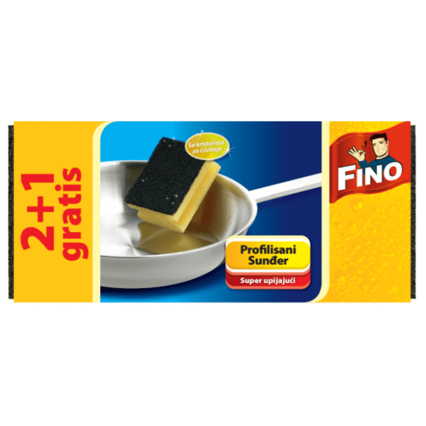 FINO profilirana spužva 2+1kom gratis 0