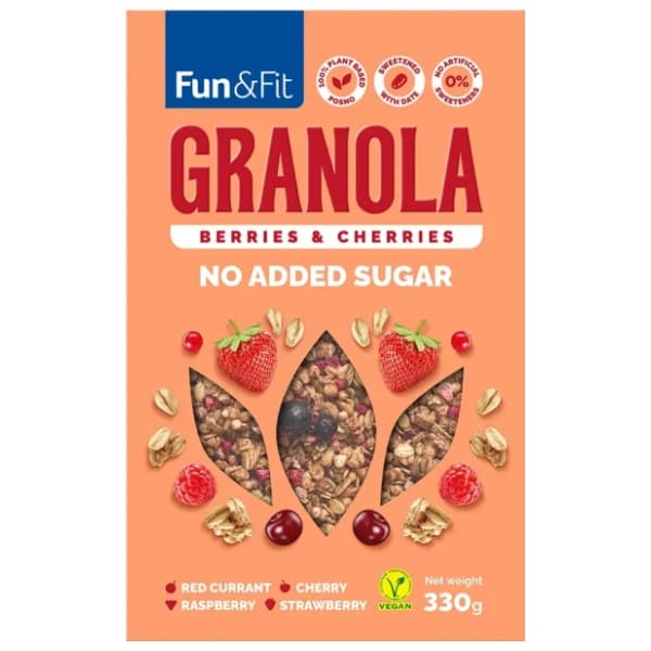 FUN & FIT granola crveno voće 330g 0