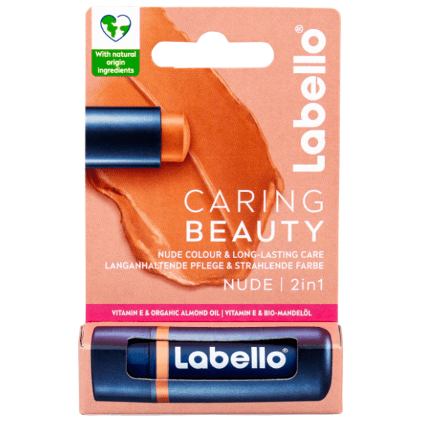 LABELLO Caring beauty nude 2u1 4,8g 0