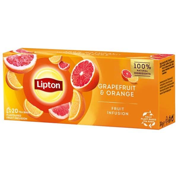 LIPTON čaj grejpfrut i naranča 34g 0