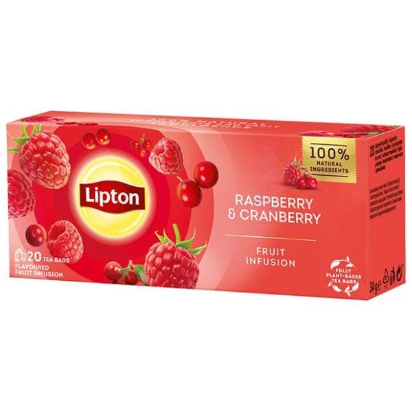 LIPTON čaj malina i brusnica 32g 0