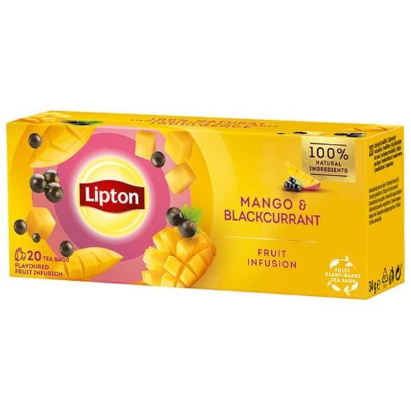 LIPTON čaj mango i crni ribiz 34g 0