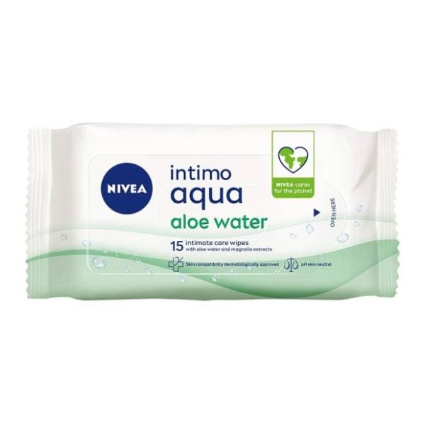 NIVEA Intimo aqua intimne vlažne maramice aloe water 15kom 0