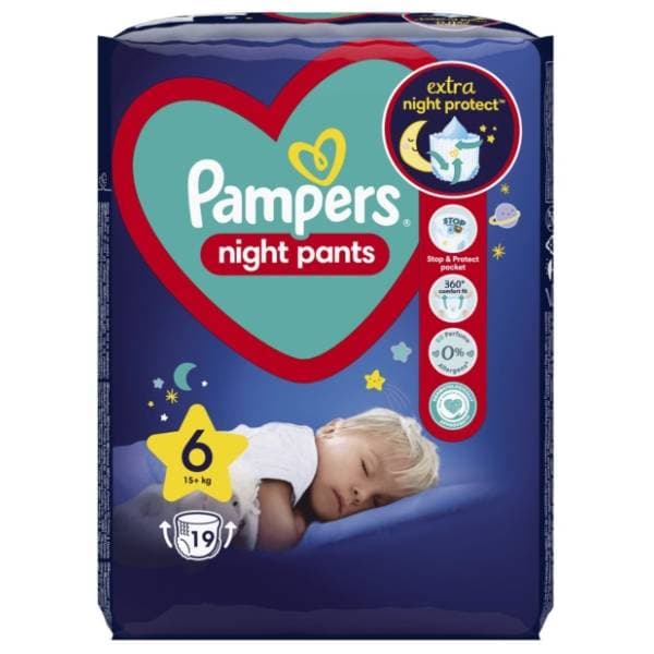 PAMPERS noćne pelene Pants VP 6 19kom 0
