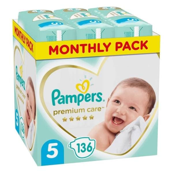 PAMPERS Premium care 5 136kom 0