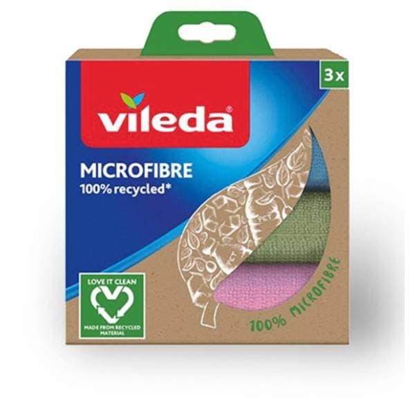 VILEDA mikrofiber krpe 100% reciklirani materijal 3kom 0