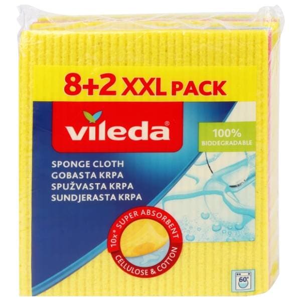 VILEDA spužvaste krpe 8+2kom gratis XXL 0