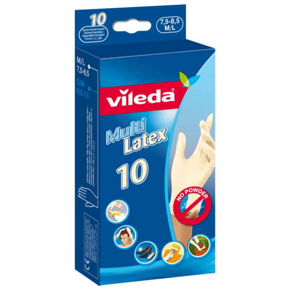 VILEDA lateks rukavice M/L 10kom 0