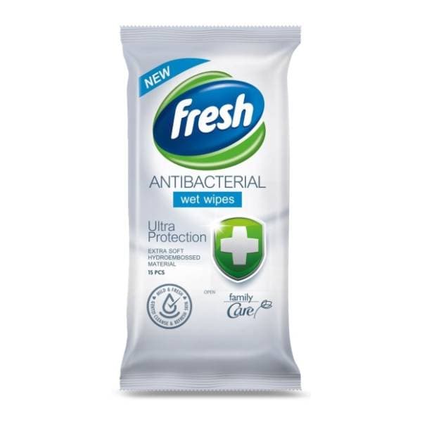 Vlažne maramice FRESH antibakterijske 15kom 0