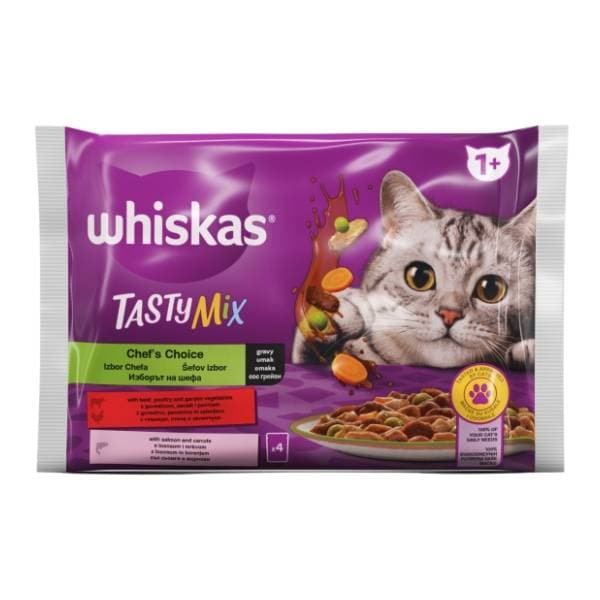 WHISKAS Tasty mix hrana za mačke 4x85g 0