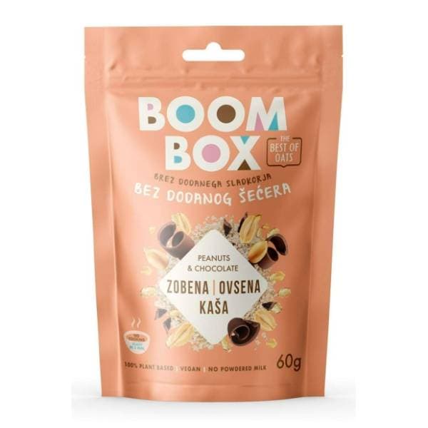 BOOM BOX zobena kaša kikiriki čokolada 60g 0