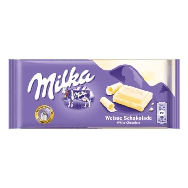 Čokolada MILKA bijela 100g 0