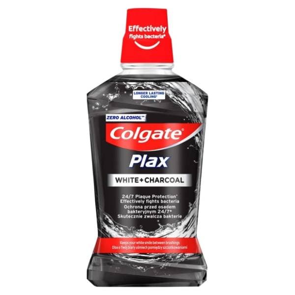 Tekućina za ispiranje usta COLGATE Plax white + charcoal 500ml 0