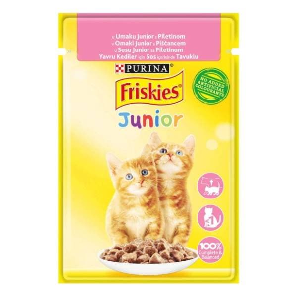 FRISKIES Junior preljev za mačke piletina 85g 0