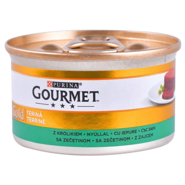 GOURMET GOLD Hrana za mačke pašteta od kunića 85g 0