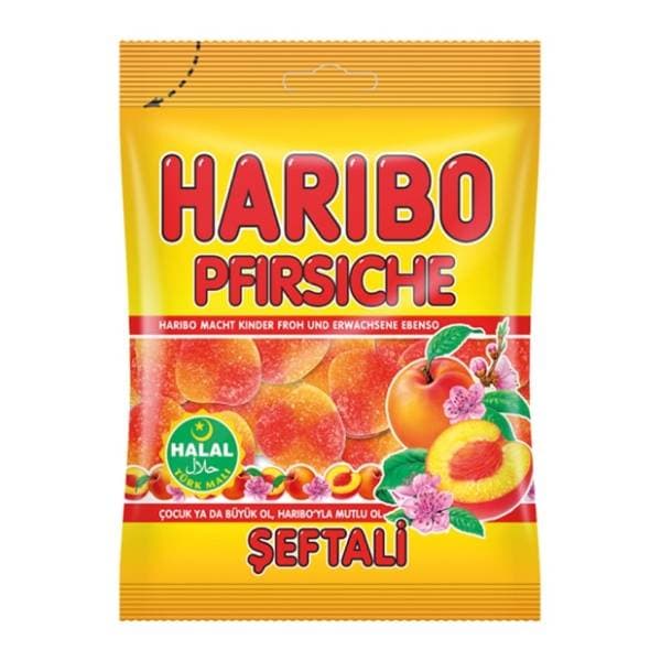 Gumeni bomboni HARIBO Pfirsiche 100g 0