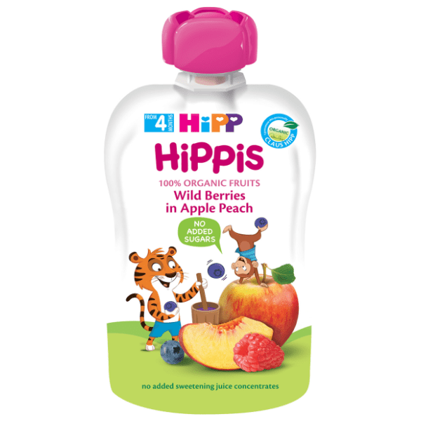 HIPP kašica jabuka breskva šumsko voće 100g 0