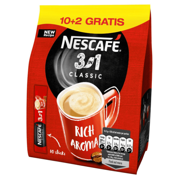Instant kava NESCAFE 3u1 classic 16,5g 10+2 gratis 0