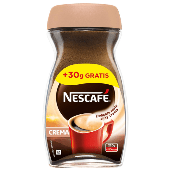 Instant kava NESCAFE Crema 190g + 30g gratis 0