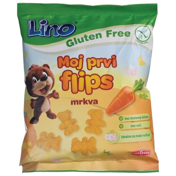 LINO moj prvi flips za djecu mrkva 35g 0