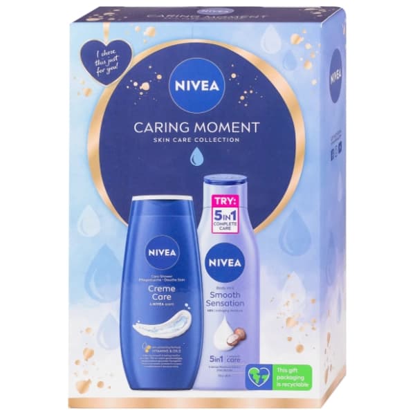 NIVEA set Caring moment (gel za tuširanje i mlijeko za tijelo) 0