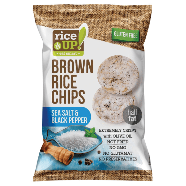 Rižini čips RICE UP morska sol papar 60g 0