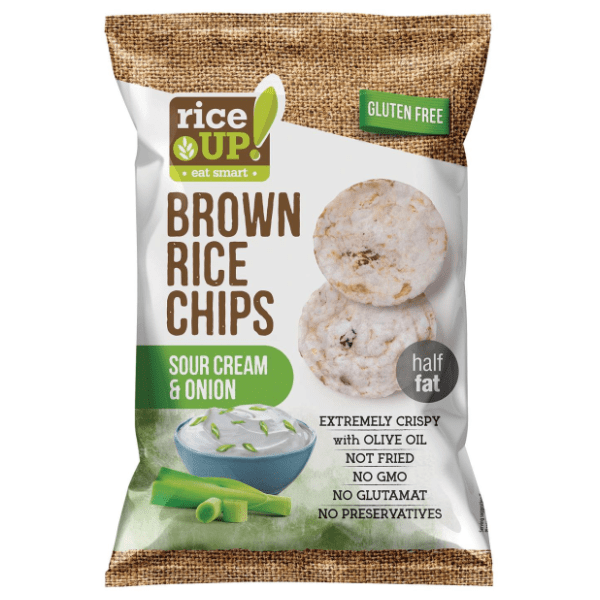 Rižini čips RICE UP vrhnje luk 60g 0