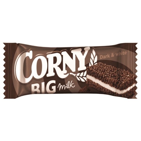 Štanglica CORNY Big milk dark & white 40g 0